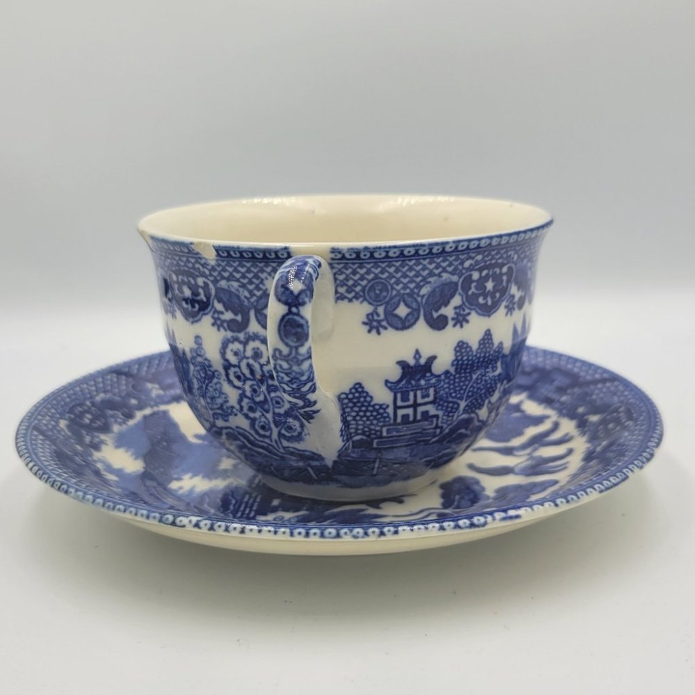Blue Willow Japan Cup and Saucer